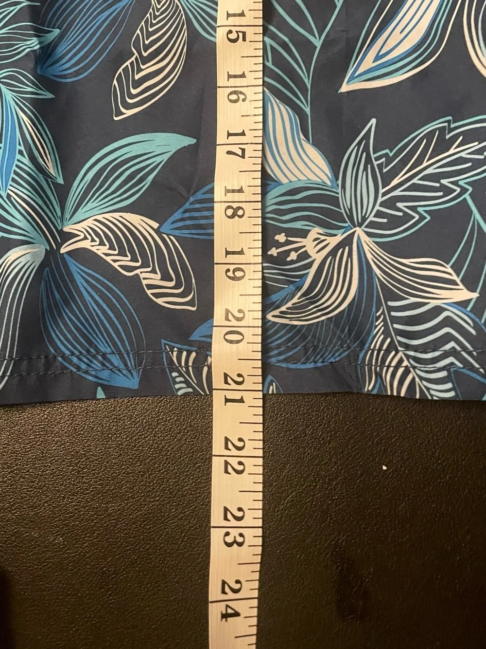 Kanu Surf Blue Tropical Floral Print Swim Trunks New